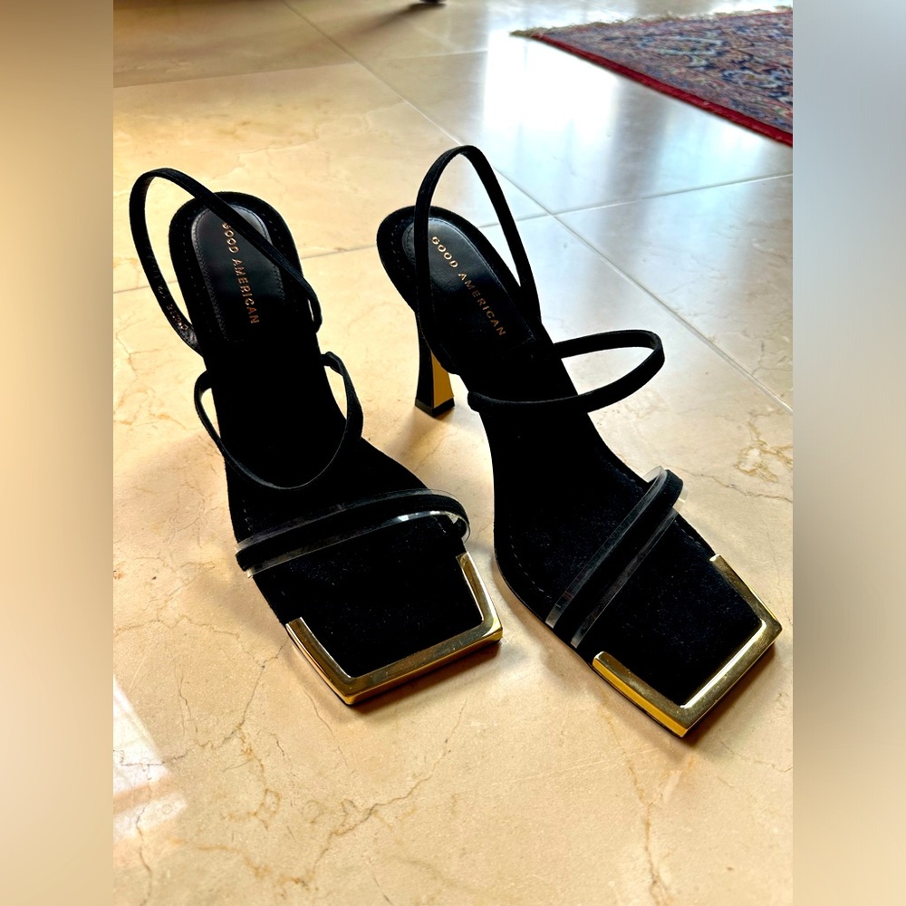 Good American Slingback High Heel Sandals; Size 11.5